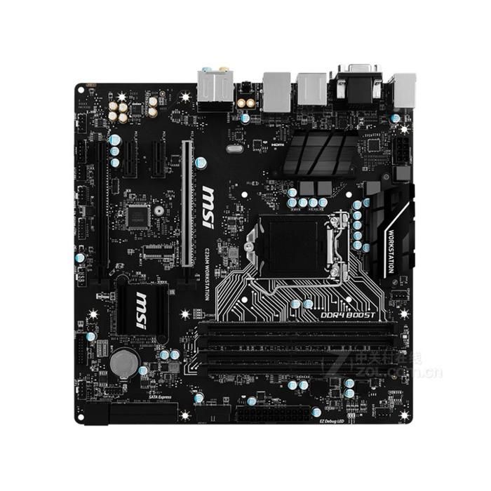 Carte mère MSI C236M WORKSTATION Intel C236 LGA 1151 4xDDR4 SDRAM 64 Go Micro ATX - Msi