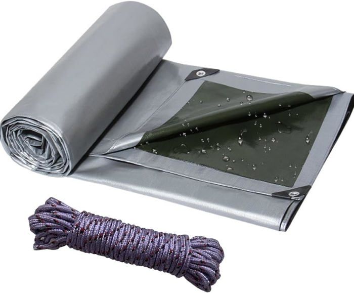 Bâche De Tente Forceatt 230x140 Cm - Tissu Oxford 210D Imperméable Anti-Déchirure Camping Randonnée