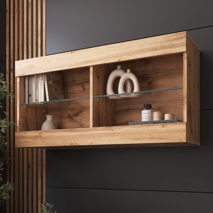 Komodee Vitrine Suspendue Horizontal Tivoli - Wotan Wotan - 100 x 50 x 29 cm - sans LED Komodee Vitrine Suspendue Horizontal Tivoli - Wotan Wotan - 100 x 50 x 29 cm - sans LED