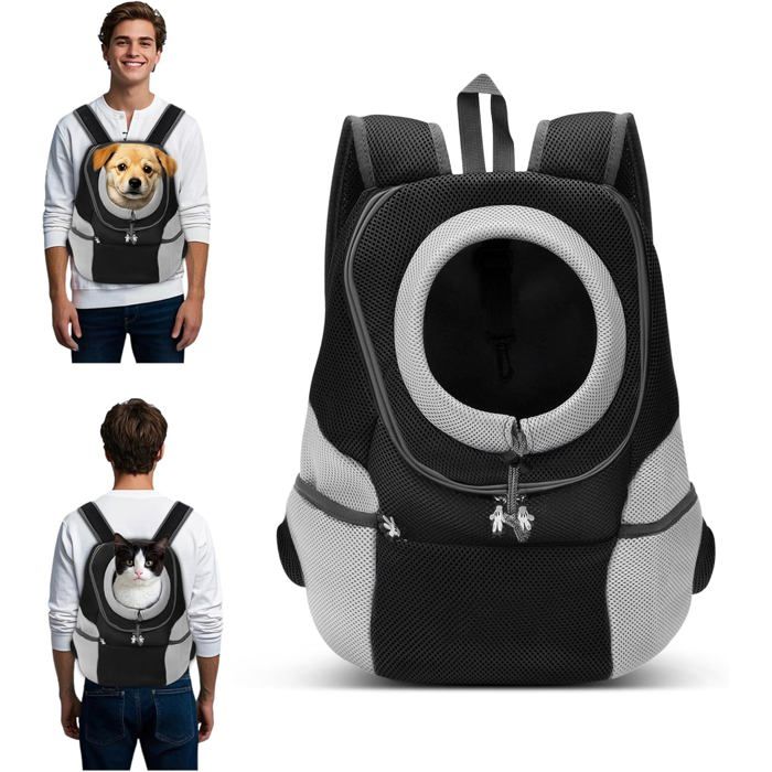 Comparer les prix de Sac a Dos Chien Sac de Transport Moto Réglables pour Petits Chiens Chats Portable et Respirant Sac à Dos de Transport pour Chiens