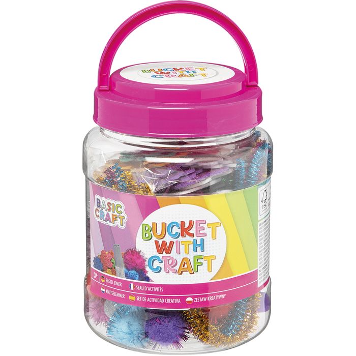 Jeux et jouets - CREATIV CRAFT - Baril dactivités créatives - Couleur rose - À partir de 3 ans - Mixte
