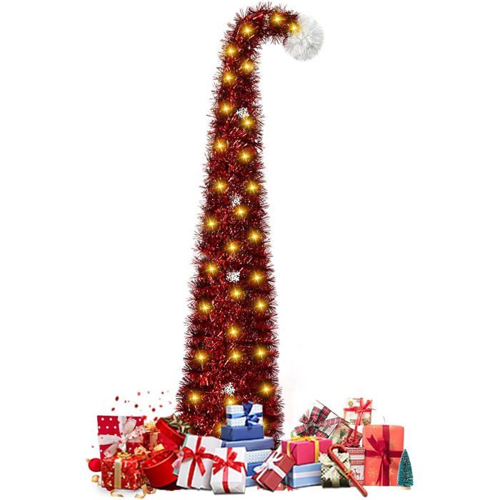 Mini Sapin De Noël Artificiel 60 Cm Avec Décorations | Sapin De Table Avec Ornements Inclus, Pour Maison Et Bureau