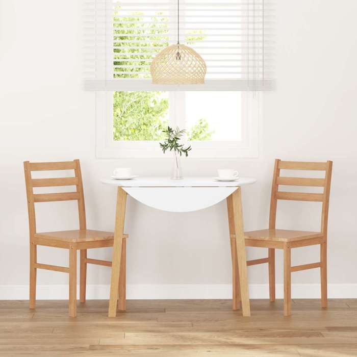 Chaises de salle à manger scandinaves - vidaxl - Lot de 2 - Bois massif - 40.5x49x84.5 cm - Brun - Capacité 110 kg