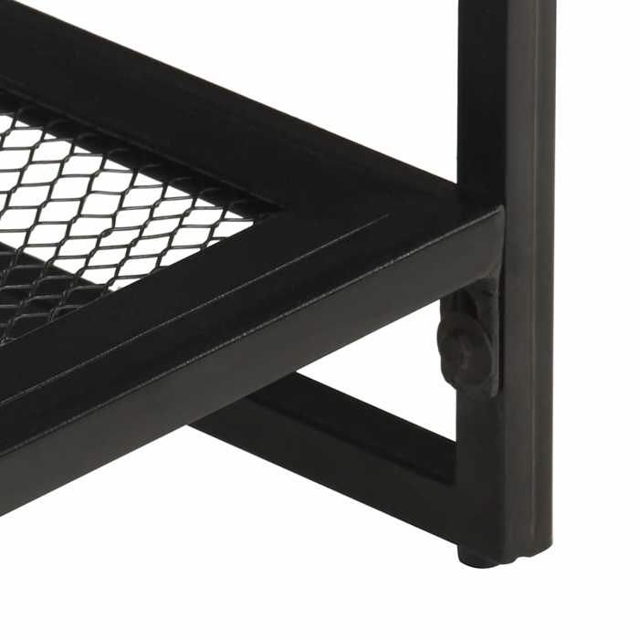 Brun Table console - CLARENCE - Meuble couloir - 110x35x75 cm - Bois de manguier massif CC360