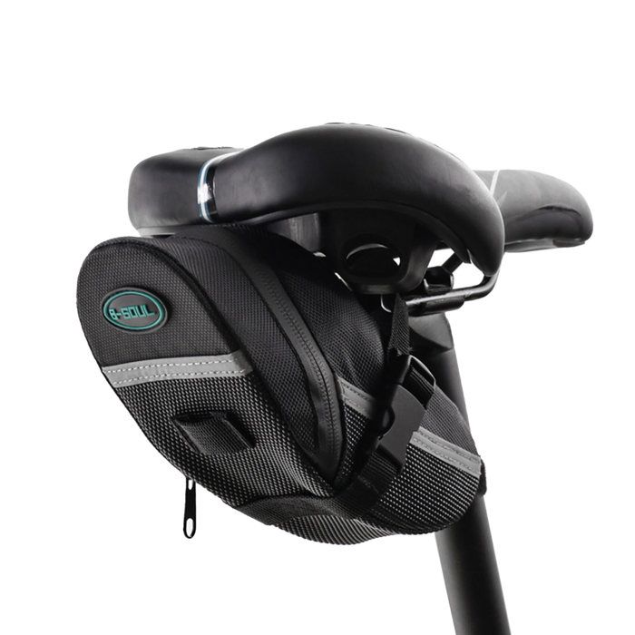 Shipenophy sac de siège de vélo Sac de selle de vélo grande capacité poche à fermeture éclair sous le siège sport accessoires