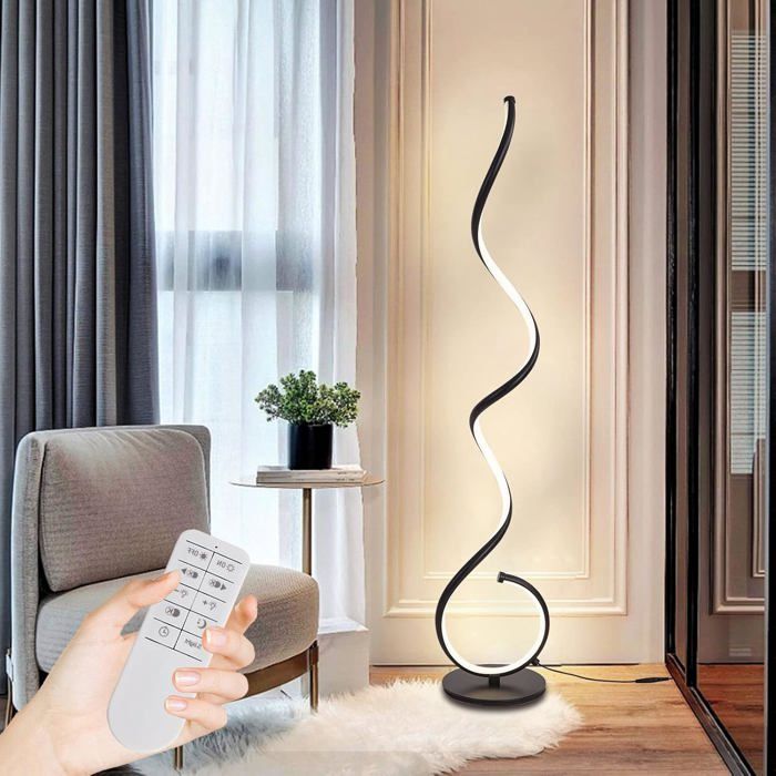 Lampadaire LED 48W Dimmable 3000-6000K 3 Températures Couleur Lampe Moderne pour Salon Chambre Bureau
