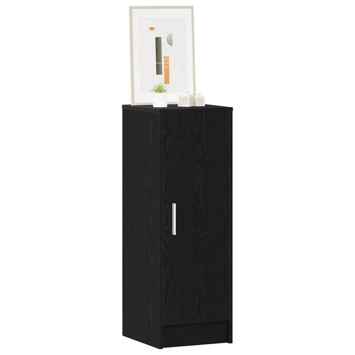 SEASON SALECabinet à chaussures élégante - KEETHE - Meuble de couloir - capacité 12 paires - avec étagère Chêne noir 32 x 35 x 92