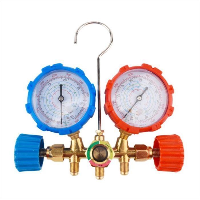 Manometre R134a Manomètre de Pression de Neige pour Tableau de Fluorure R134A Ensemble ...
