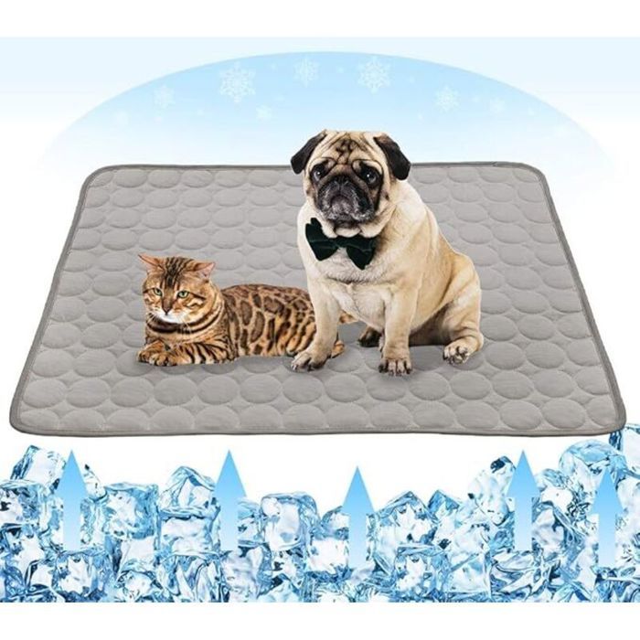 Tapis rafraîchissant pour animaux - Unbrand - Dimensions 70x56 cm - Soie glacée auto-refroidissante - Maille respirante