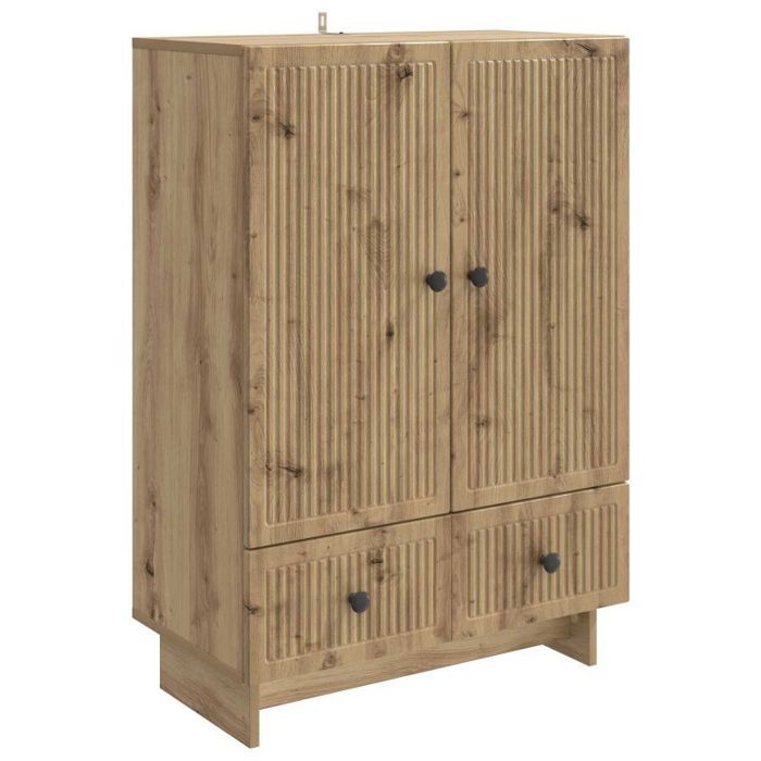 Buffet - bahut - enfilade Vidaxl Buffet Chêne Artisanal 66 x 345 x 95 cm Bois dingénierie