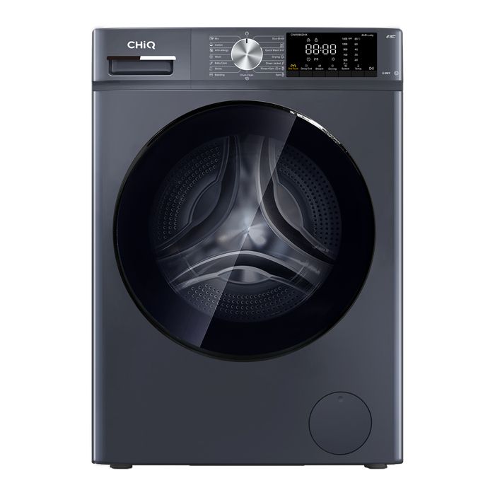 CHiQ CW85862HX Lavante Séchante 8/5kg Moteur Inverter 1400 tr/min Lavage One-Touch Vapeur & Anti-Allergie Gris [Classe A/D] - Chiq