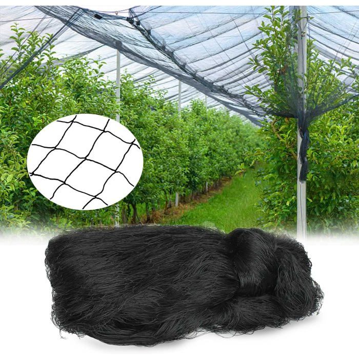 Filet Protection Oiseaux 5 x 15m Anti Pigeon pour Volière Poulailler Poules-Protège Potagers et Fruits Contre Dommages