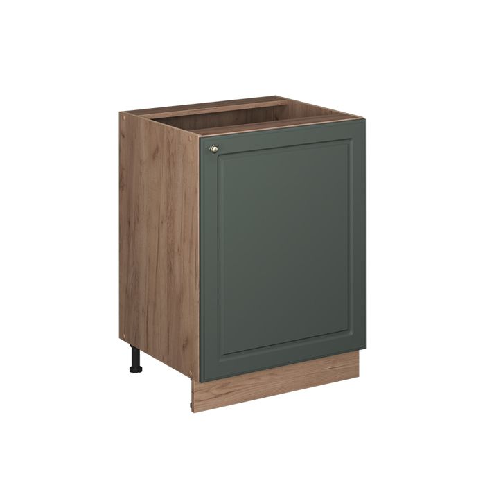 Meuble bas de cuisine Fame-Line 60cm 1 porte sans plan de travail Vert Or Campagne/Chêne de force doré Vicco 65197