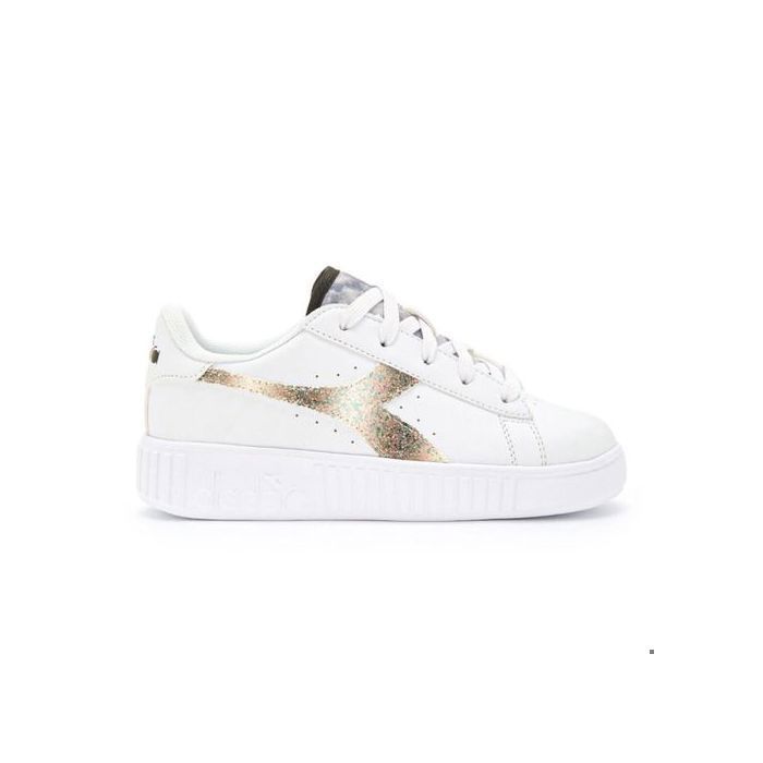 Baskets blanches Diadora Game Step Glow pour filles