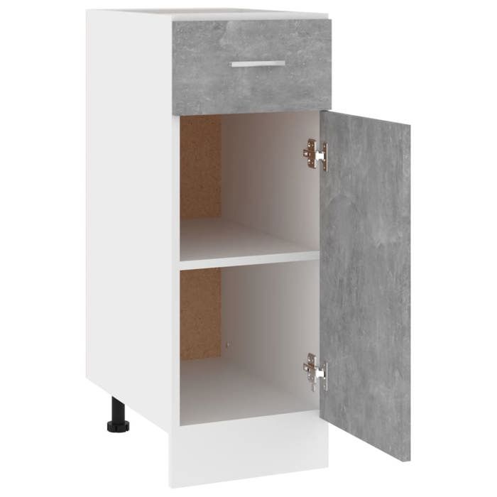 Armoire de cuisine Gris béton 30x46x81 5 cm Aggloméré_2 ans garantie_51459