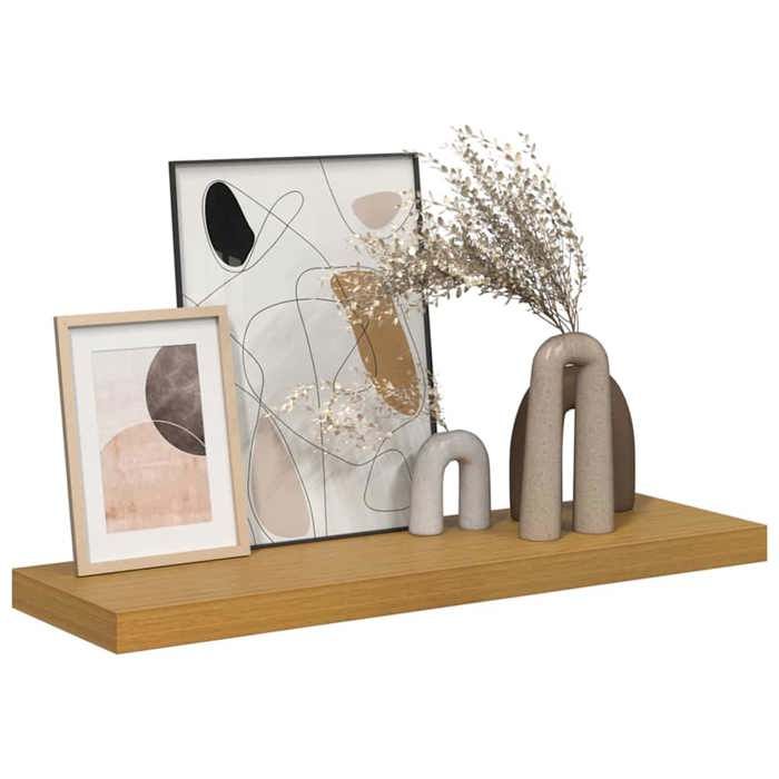 Meuble Étagère - Beige - Étagère murale suspendue - Beige 80x23 5x4 cm Bois dingénierie B3980