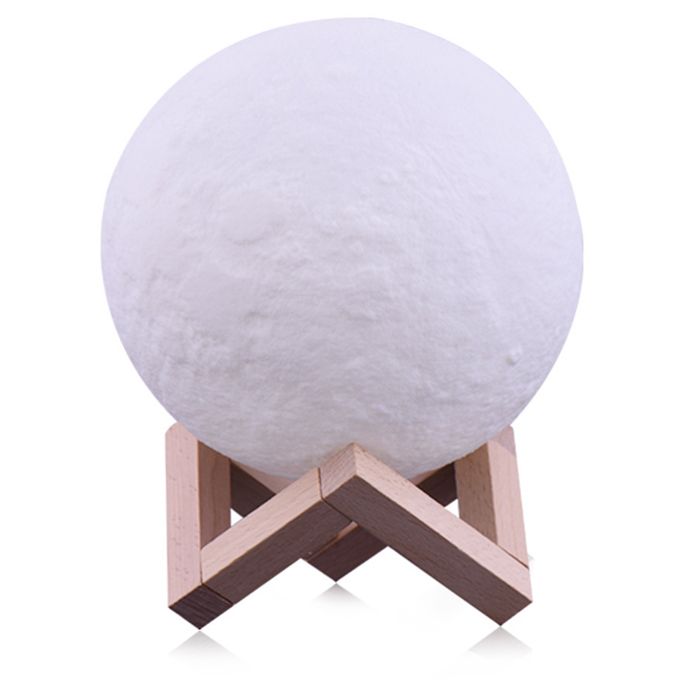 Lampe Lune 3D LED - Roame - 12cm Rechargeable avec Télécommande Lampe de Chevet Décoration Chambre Cadeau Romantique Ambiance