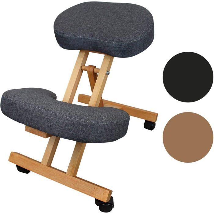Vivezen Tabouret Assis-Genoux Ergonomique Pliable et Réglable Hêtre et Lin 3 Coloris Vivezen Tabouret Assis-Genoux Ergonomique Pliable et Réglable Hêtre et Lin 3 Coloris