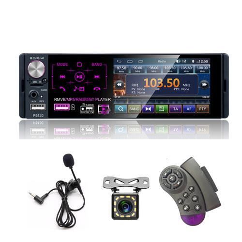 Radio Mic Rds Score Avec 12 Caméra Led - Autoradio stéréo avec écran tactile, 1 din ...