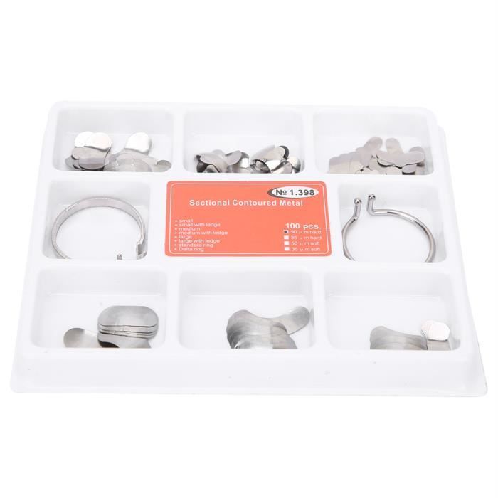 Matrices Dentaires Profilées 0.03mm - Bandes En Acier Inox Pour Orthodontie, Finition Précise !