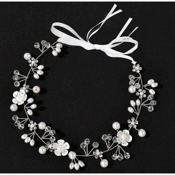 Couronne Fleurs Cheveux Ruban - Pour Une Look De Princesse !