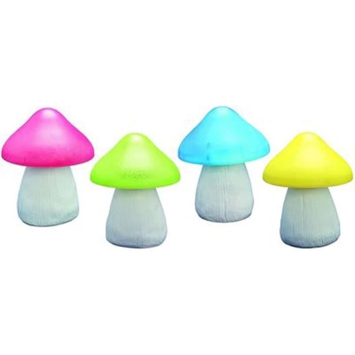 Décoration Jardin Solaire - Maison Champignon Fée Avec Lampe LED - En Résine - 19 Cm - Cadeau Femme