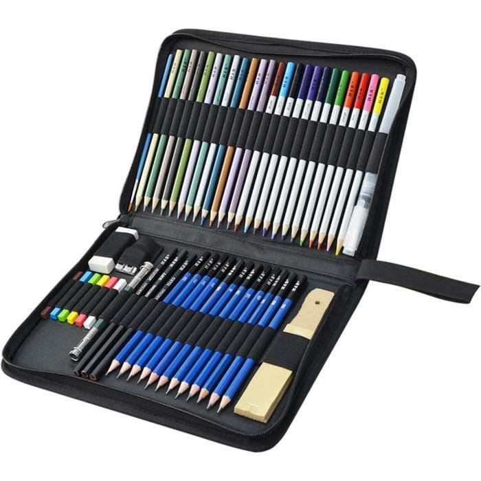 72 Crayons De Couleur, Crayons De Dessin D'Artiste Ensemble De Crayons