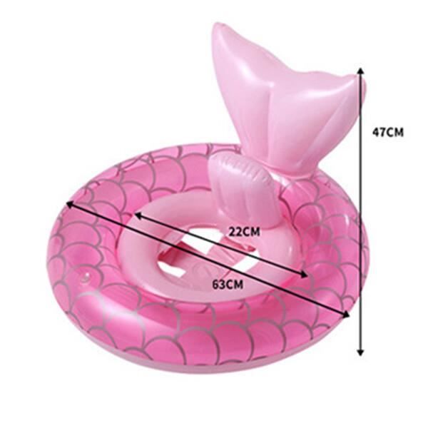 Bouée De Natation Siège Gonflable Faxianther – Fleur Jaune, Poignées, 58 Cm, 2-4 Ans