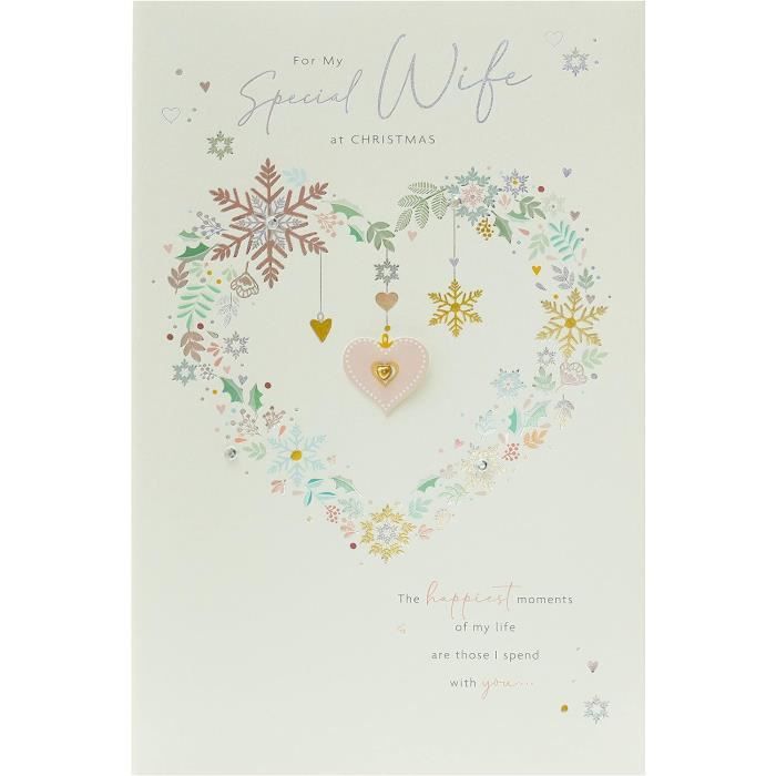Carte De Noël Pour Femme Carte De Noël Pour Épouse Carte De Noël