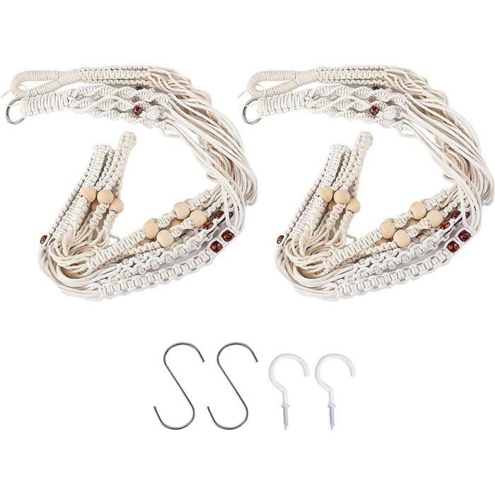 Lot De 4 Perles Céramique Hiboux Vintage - Macramé - Marron, Blanc, Orange