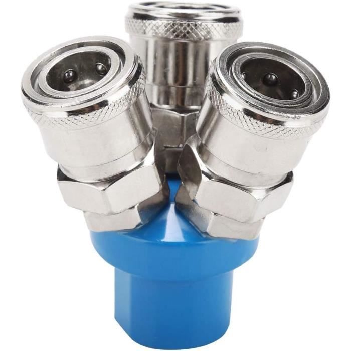 Raccord Rapide à Air 1/4'' FNPT Type Hi-Flow - Corps Laiton, Manchon Acier - Neuf - Origine USA
