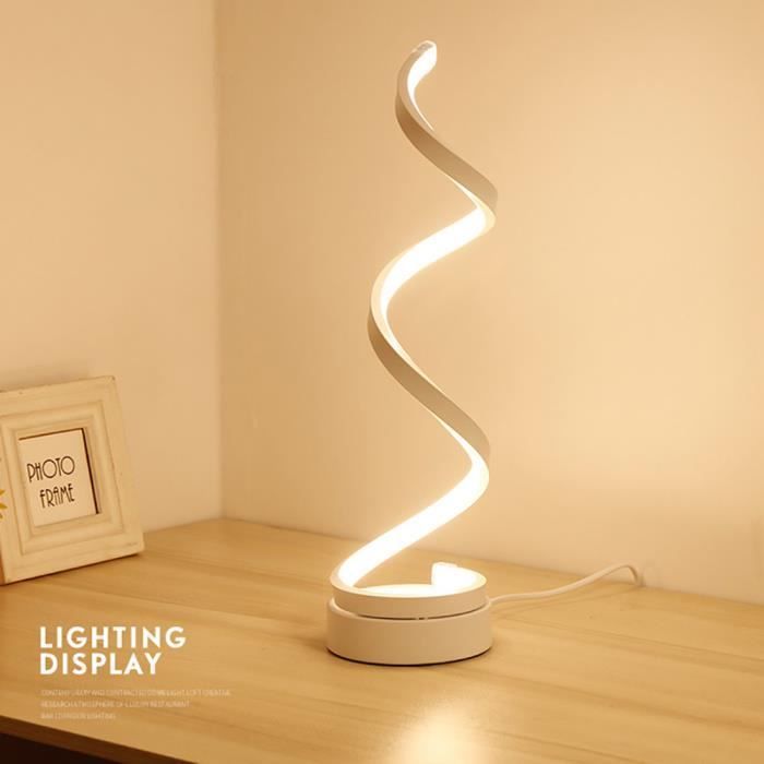 Lampe de table - Acrylique LED - Protection des yeux - Éclairage doux - Design contemporain