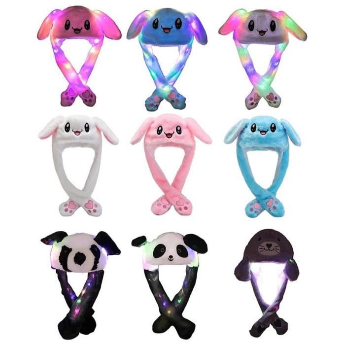 lapin lumineux peluche