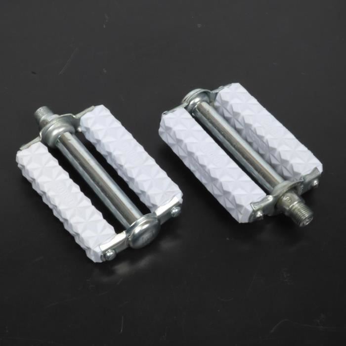 Paire de pédale blanche Union type Lyotard mobylette cuclo solex VSX Neuf M14