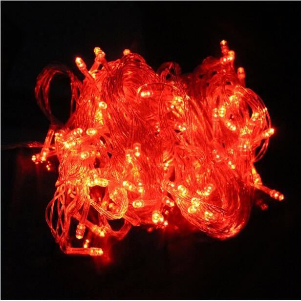 Rouge guirlande noel 30 metres 300 LEDs etanche exterieur - Cdiscount