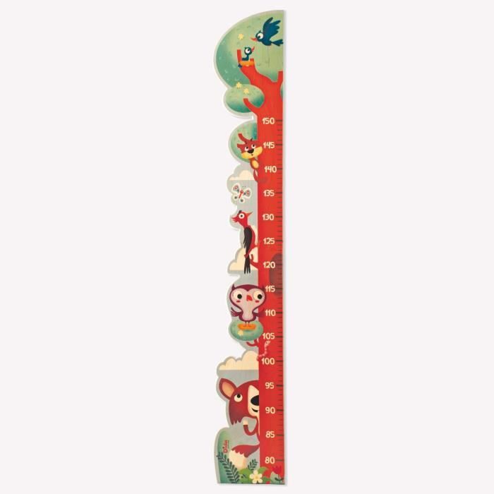 Dida Toise Enfant En Bois Arbre Avec Pivert Et D Autres Animaux De La Foret Toise Murale Bois Pour La Chambre Des Enfants Et Cdiscount Puericulture Eveil Bebe
