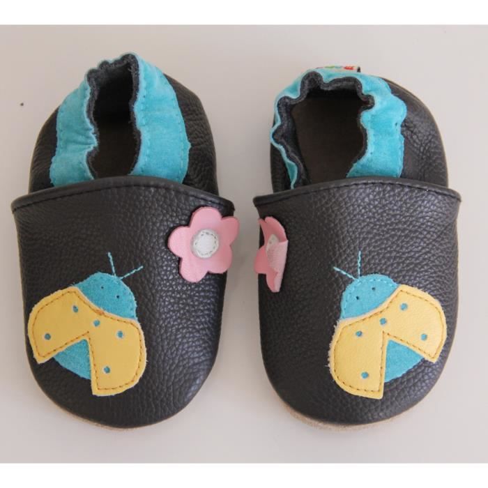 Chaussures Bébé En Cuir Souple - Taille 18-24 Mois - Unisexe - Neuf Sans Emballage