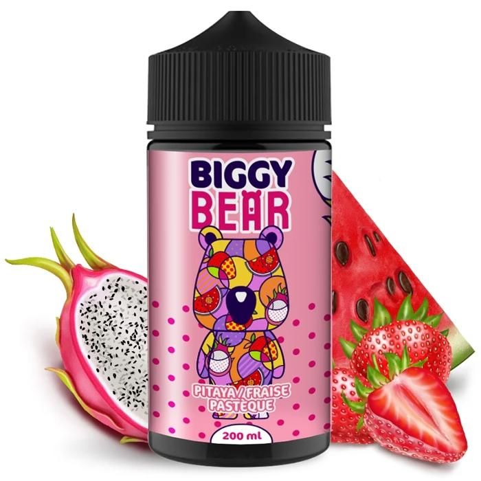 E-liquide Pitaya Fraise Pastèque 200ml Biggy Bear - Secret's Lab. + goodies  Born To Vape
