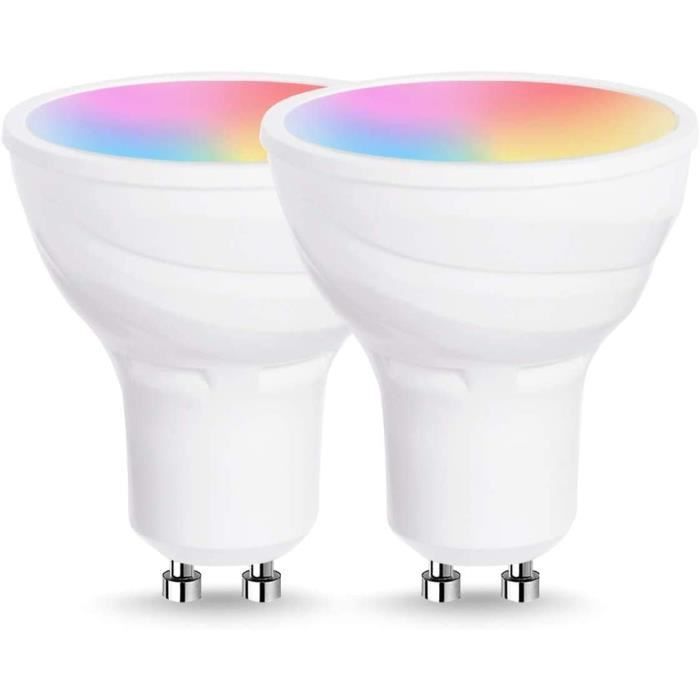 Smartronica Smart Lamp Spotlight Lot De 2 Ampoules Led Gu10 Multicolore
