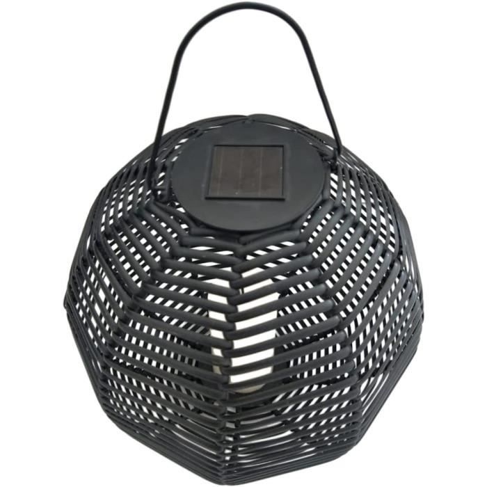 Lumière Solaire Extérieure Décor Marocain Décor Extérieur Lanterne Tissée Lampe Solaire Rotin