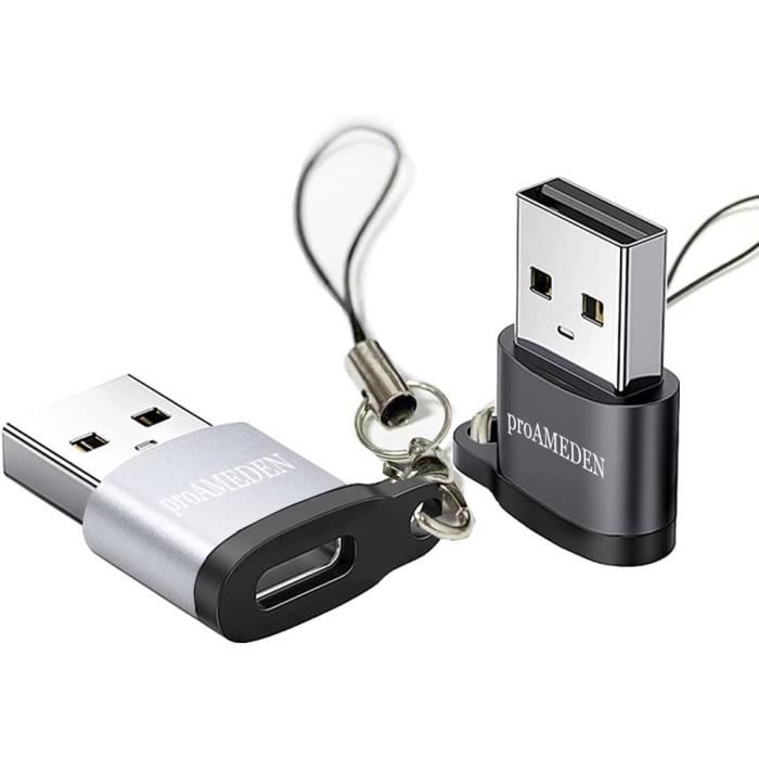 CHE Adaptateur USB Mâle Vers Type C Femelle Adaptateur USB Mâle Vers USB C Femelle à Angle Droit - Foto 4