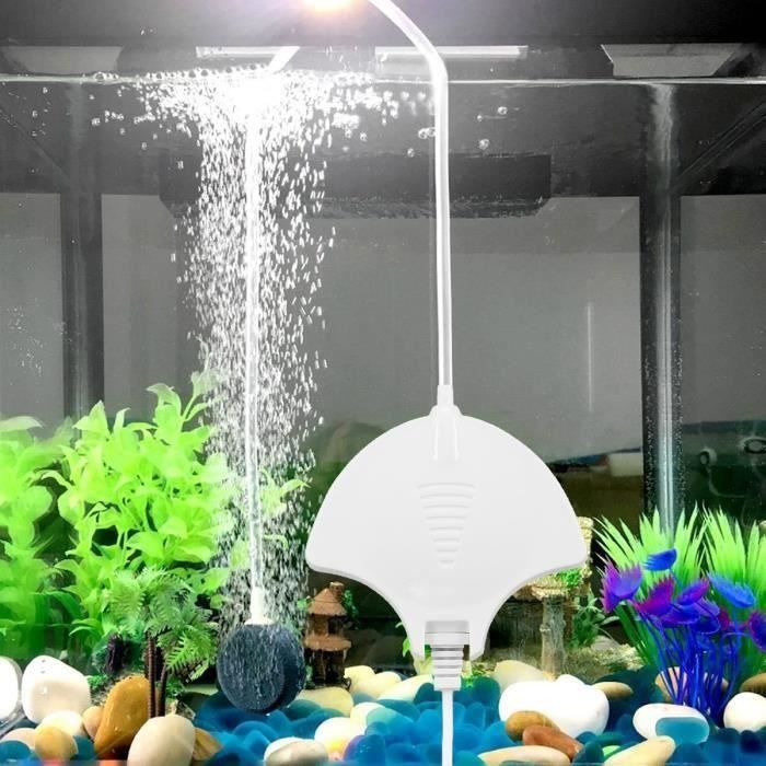 Pompe à air pour aquarium très silencieuse 2X6L/mn et pas cher