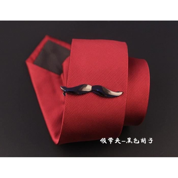 Pince à cravate en métal de haute qualité pour hommes, Version décontracté étroite, pince à cravate en 18 Styles~black b DY13314