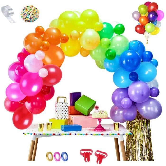 Ballons de baudruche multicolores