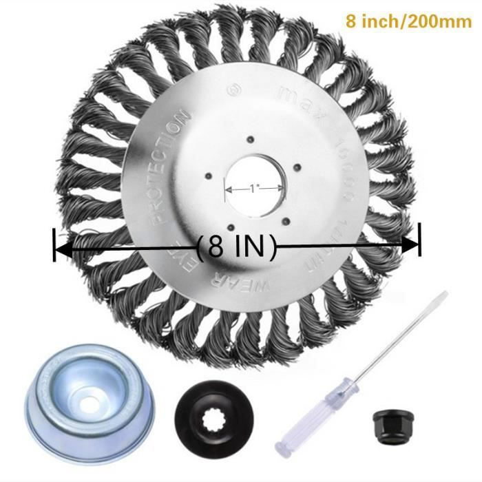 Tête De Coupe-Herbe 9 Dents Universelle – Roue De Labour & Désherbage Profond – Accessoire Motoculteur Pour Tondeuse & Débroussailleuse