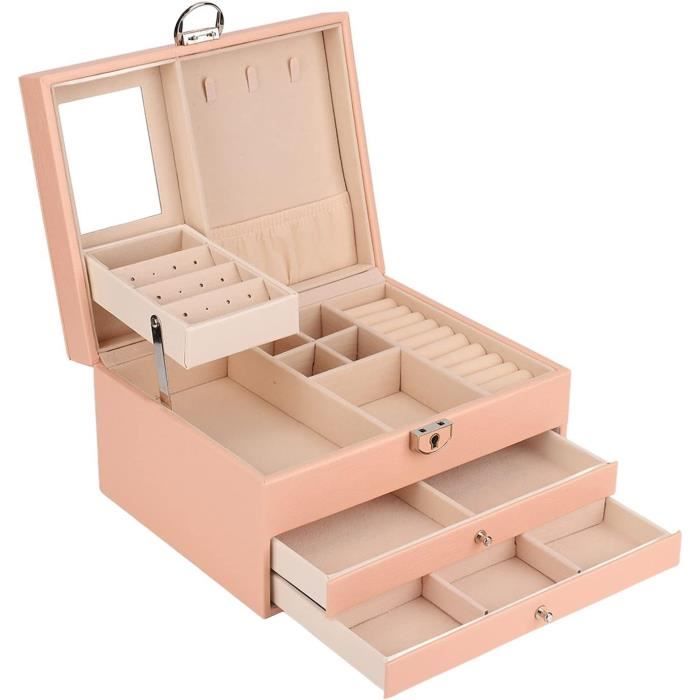Petite Boîte À Bijoux, Collier, Bague, Organisateur De Rangement, Boîte ...