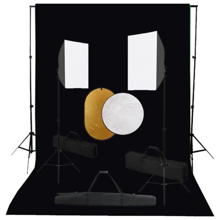 EMART Boîte à Lumière de Studio Photo,30x30x30cm Mini Foto Box Portable