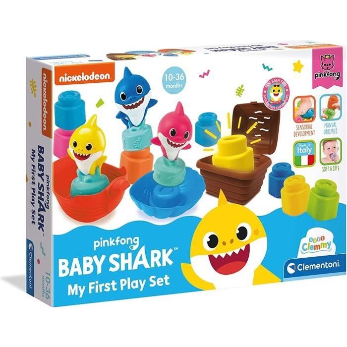 Jeu d'activités Baby Shark - Clementoni - Clemmy - Multicolore - Jaune - Mixte