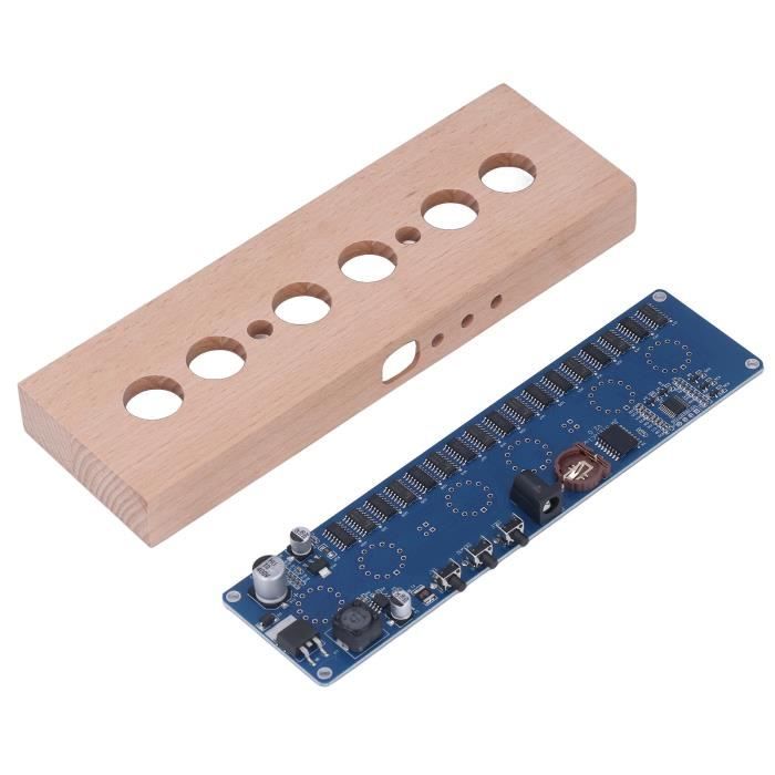 Kit Horloge Tube Lumineux Nixie IN14 DIY - Haute Précision, Modes 12/24H, Couleurs Multiples - Horloge Murale Décorative Pour Maison