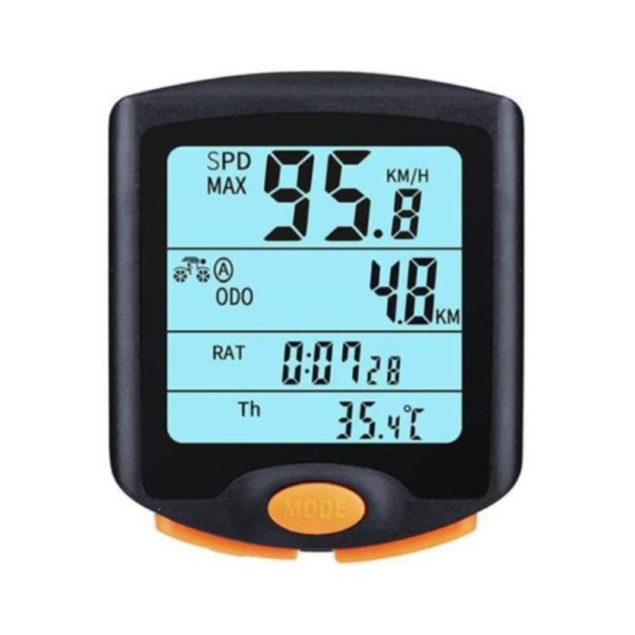 Compteur Vélo étanche Sans Fil, Ordinateur De Vélo Pour VTT Et Route, Générique